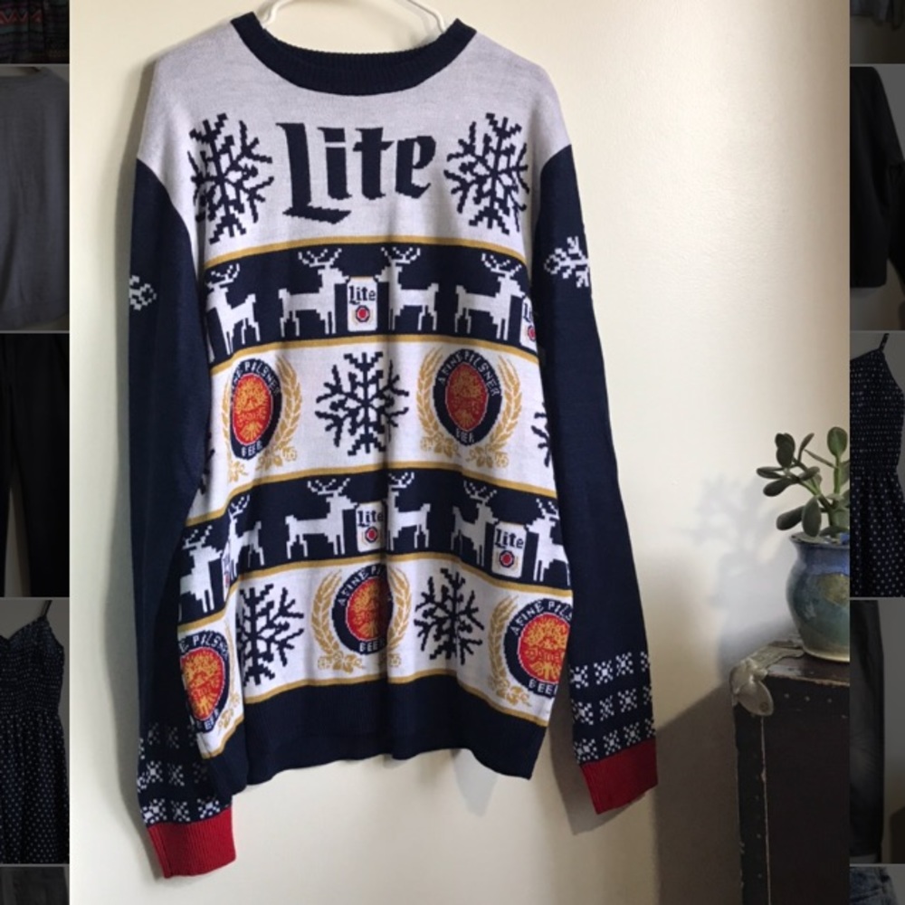 Men’s Miller Lite Christmas sweater